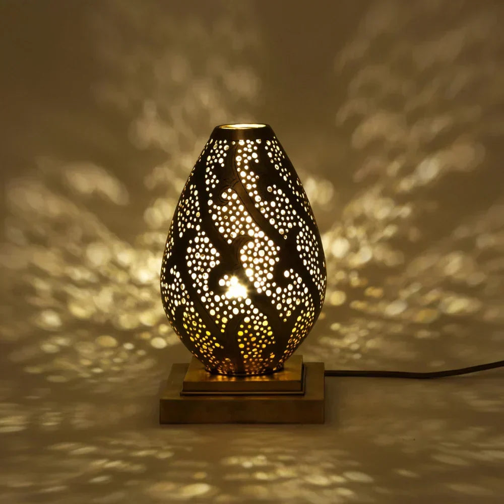 Moroccan Table Lantern – Handmade Copper Design