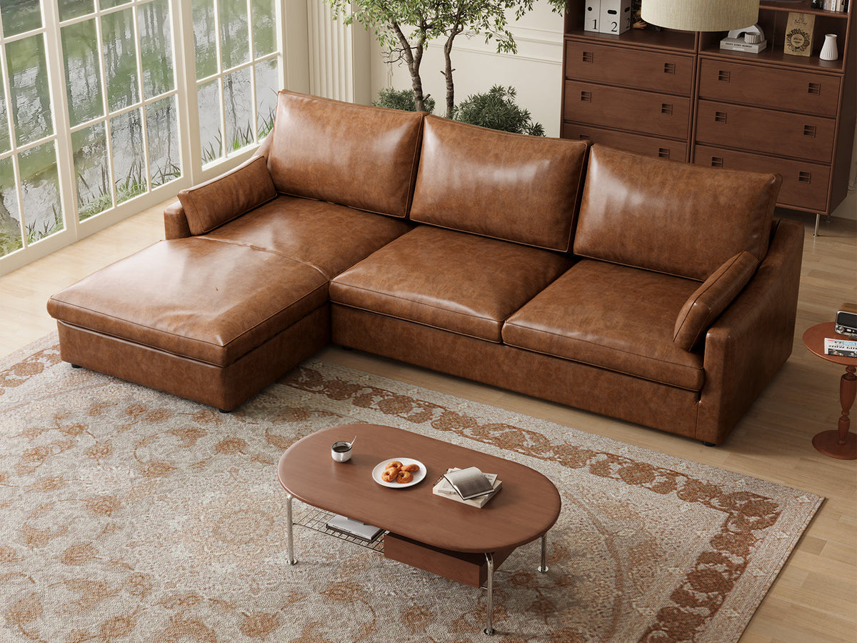 Yantabulla Real Leather Sofa