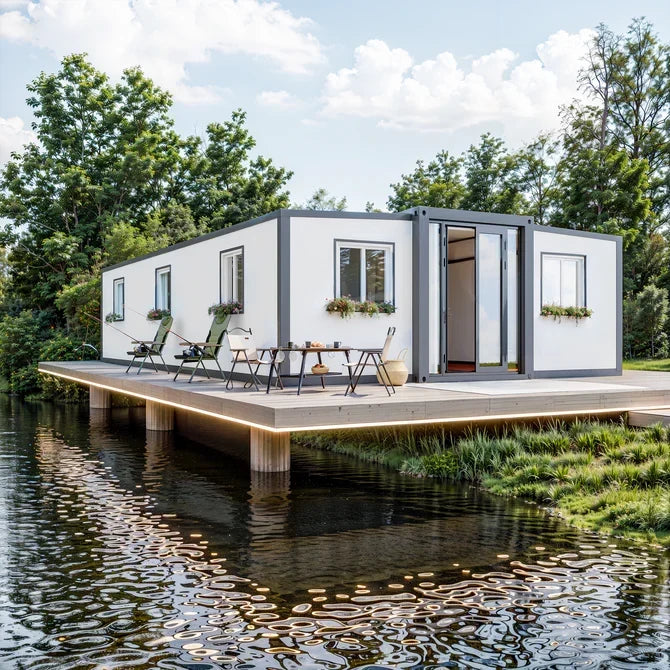 40ft Foldable 3-Bedroom Container House — Modular Prefab Home with Kitchen & Bath