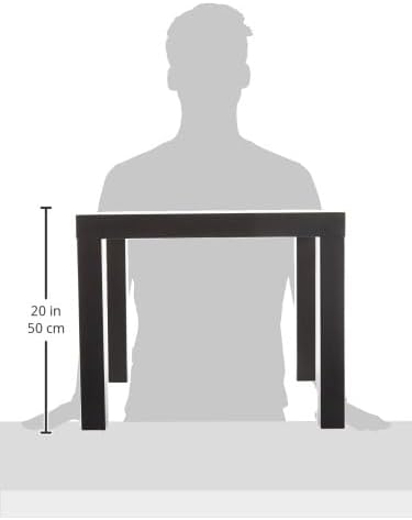 Small Square Coffee Table - Side Table Black