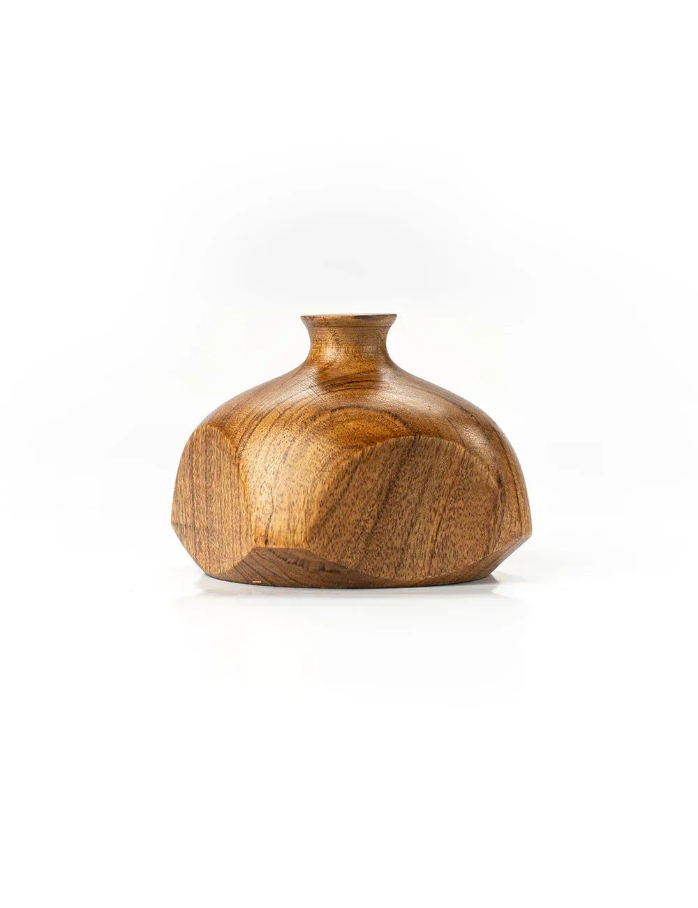“Peru Vases – 4-inch handcrafted mini vases made from Kikar wood with smooth finish, perfect for dried flowers and rustic interior styling.”