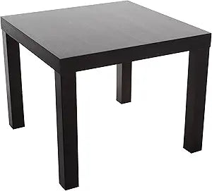 Small Square Coffee Table - Side Table Black