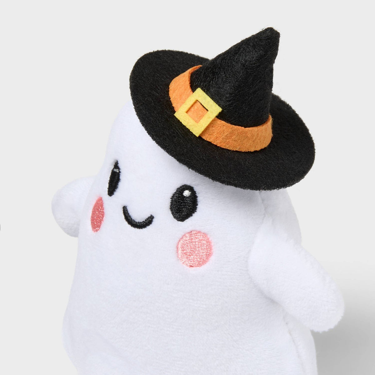 Halloween Ghost with Hat Plush Decor, White - image 3