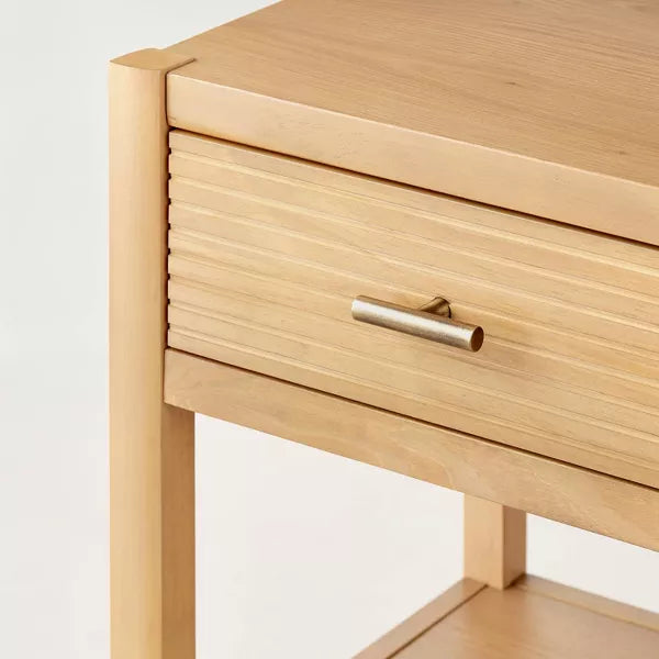 Wood Square Accent Side Table