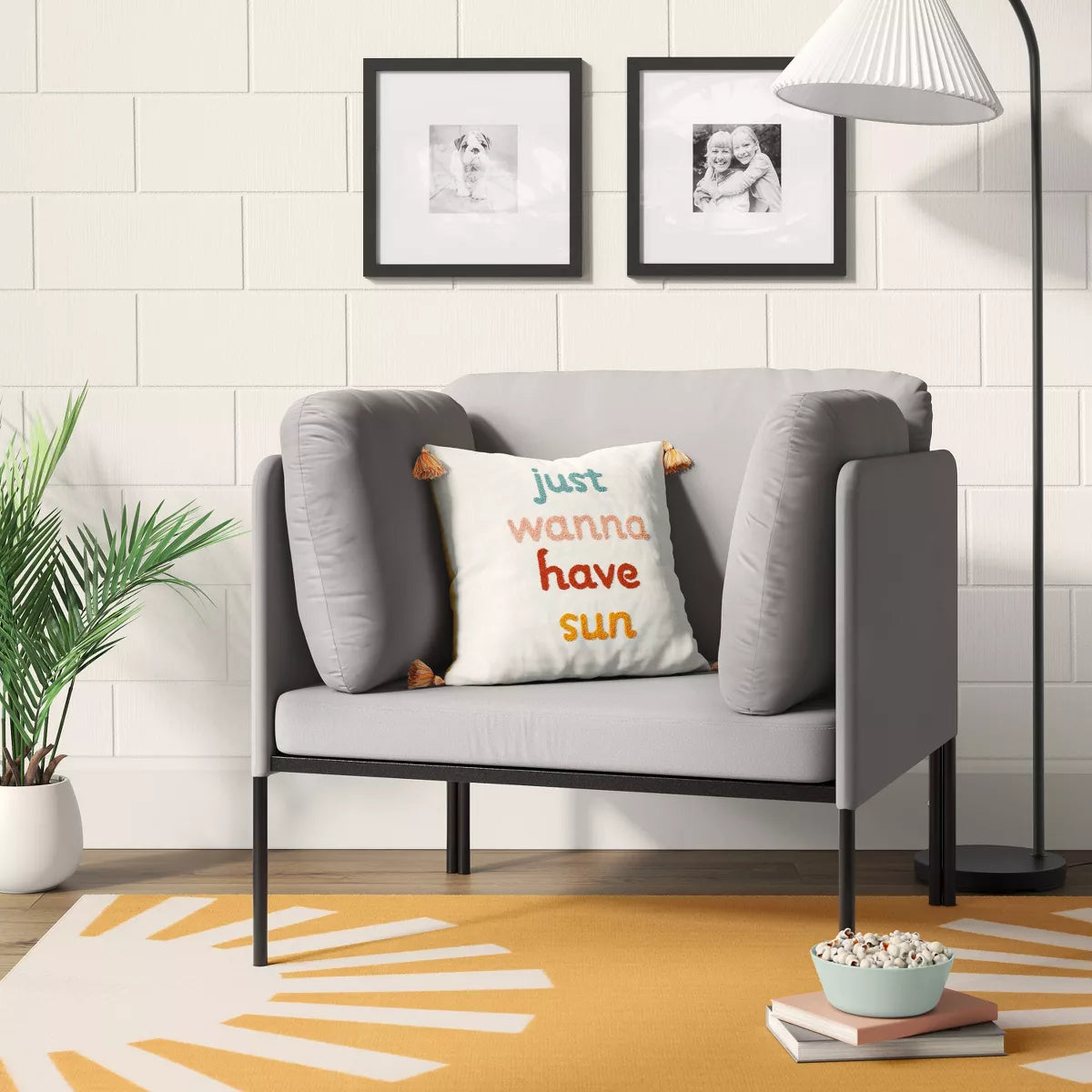 Accent Armchair Gray