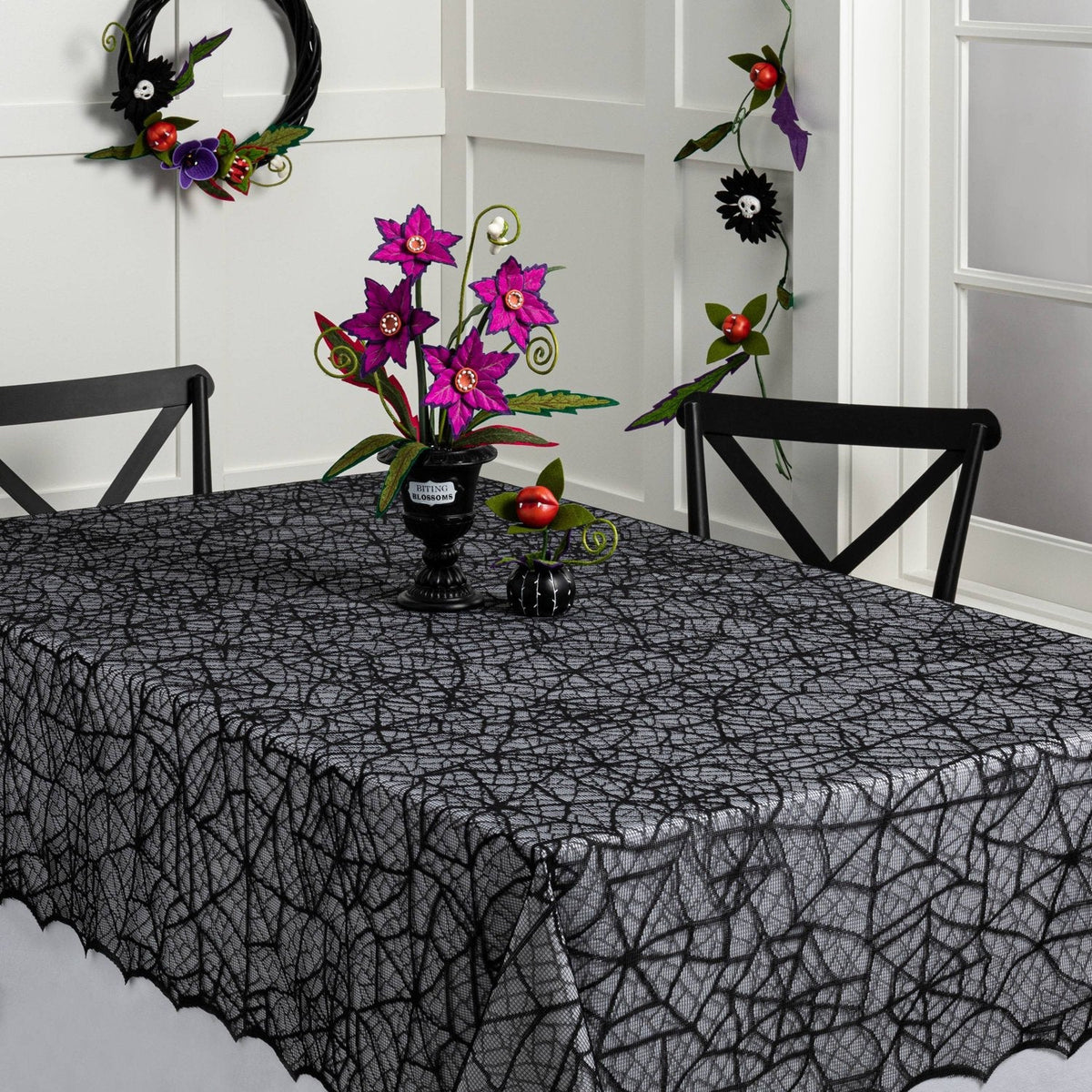 60 x 84 Inch Lace Halloween Tablecloth - image 2