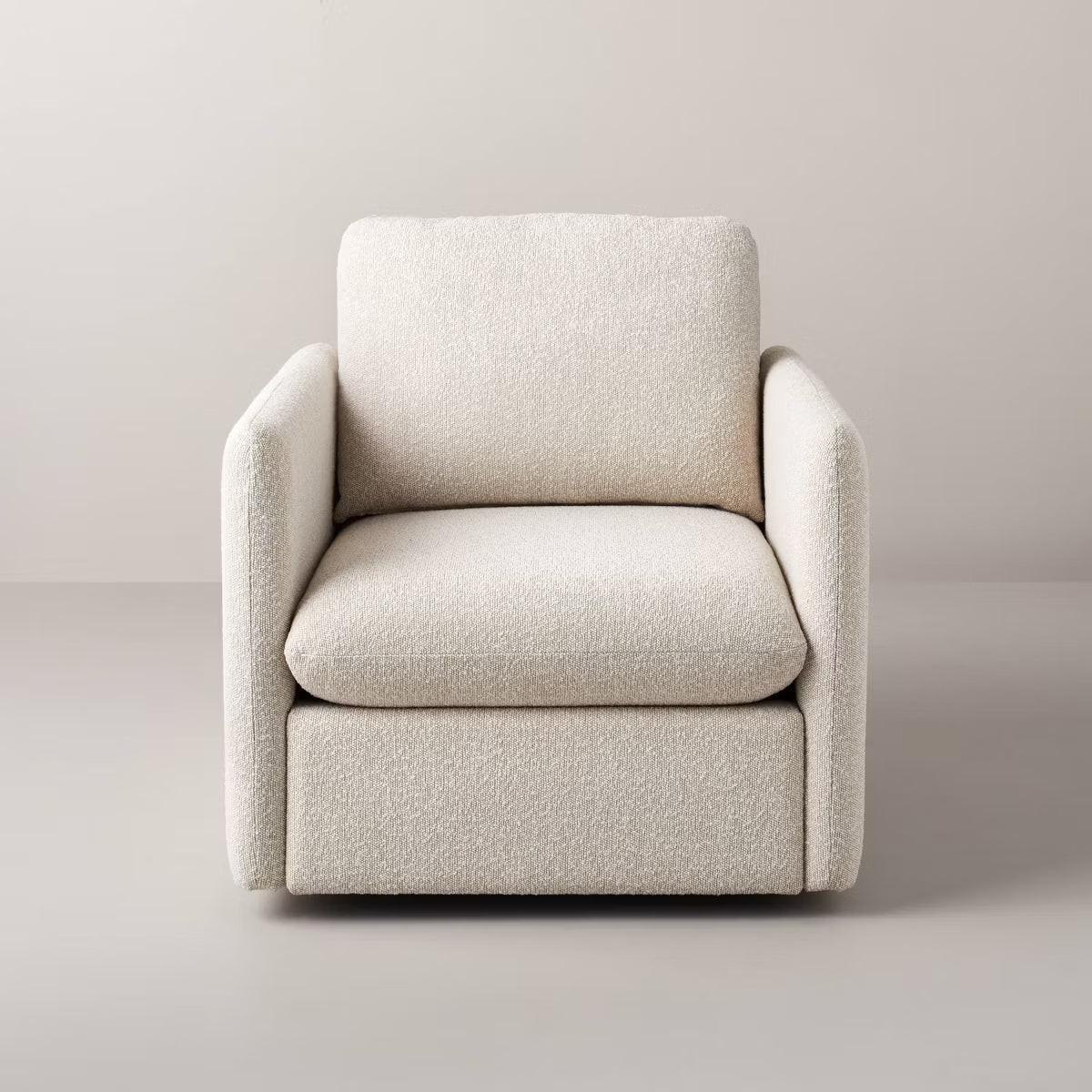Line drawing of a chair with dimensions labeled as 34.5 inches high, 35.5 inches deep, 33 inches wide, with a seat depth of 22.5 inches and seat height of 17.5 inches.