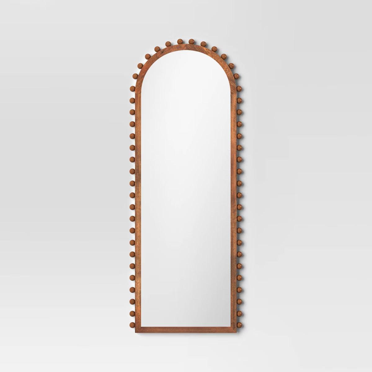 Carved Beaded Floor Mirror - Threshold™, 5 of 8"