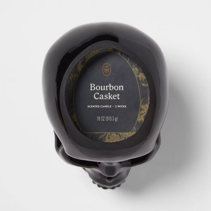 2 Wick 18oz Skull Shaped Filled