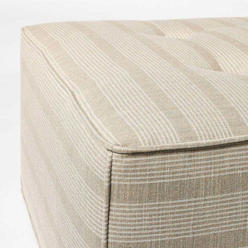 Tufted Cocktail Ottoman Tan
