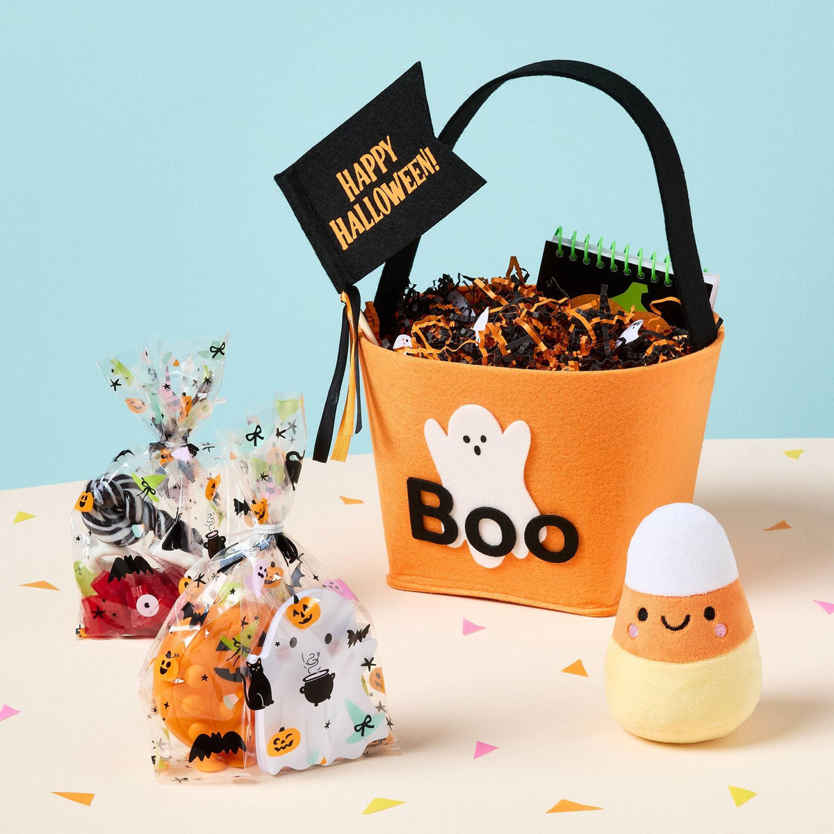 Halloween Candy Corn Plush Decor - image 2