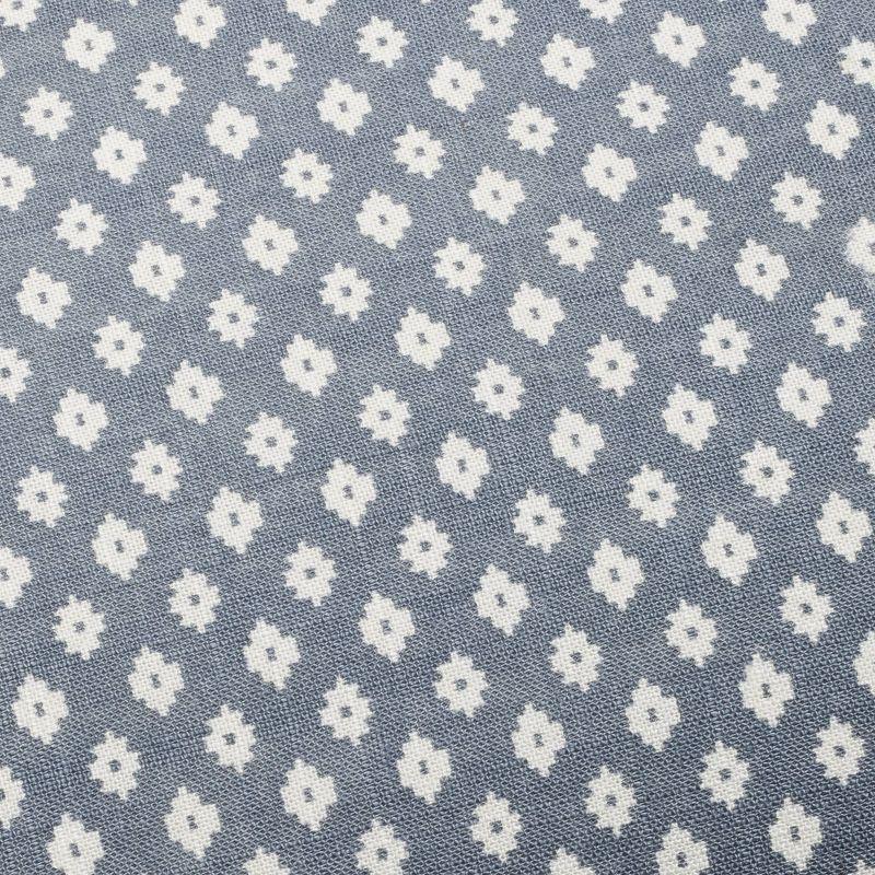 Blue Block Pattern Euro Square Throw Pillow