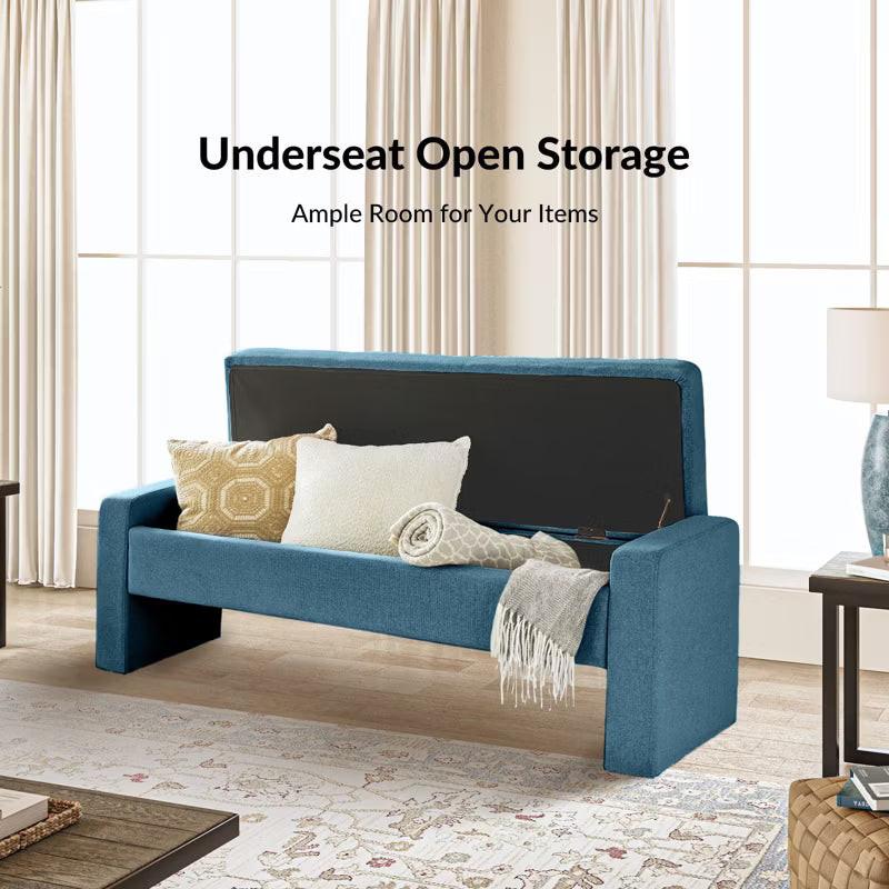 Jaime 55.1 Wide Storage Bench|