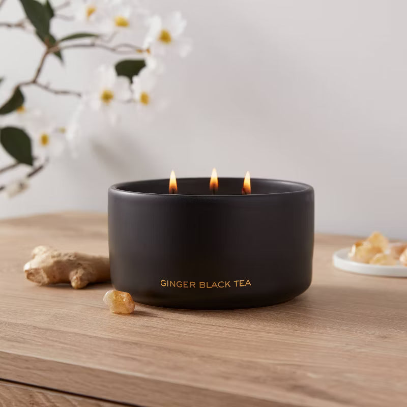 Ginger Black Tea Musk Black Label Jar Candle