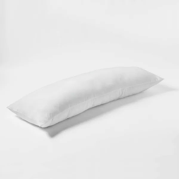 Body Pillow 52 Inch White – Soft Polyester Fiber Filling, Full Body Support Pillow