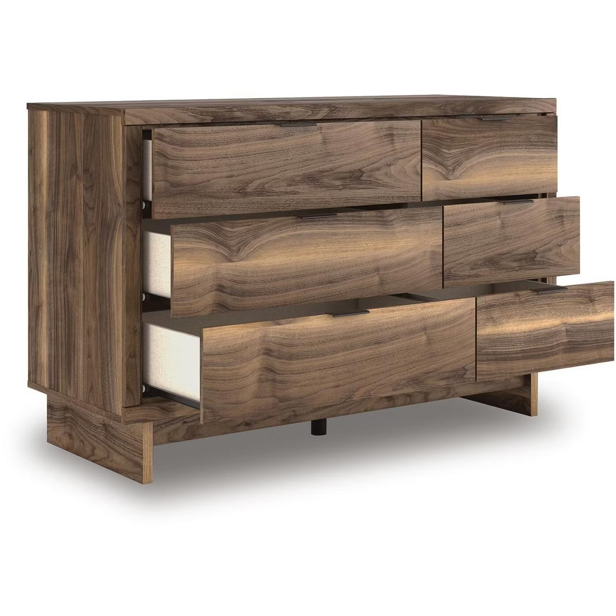 Darcalli Modern 6-Drawer Dresser - Mid-Century Style Storage Chest