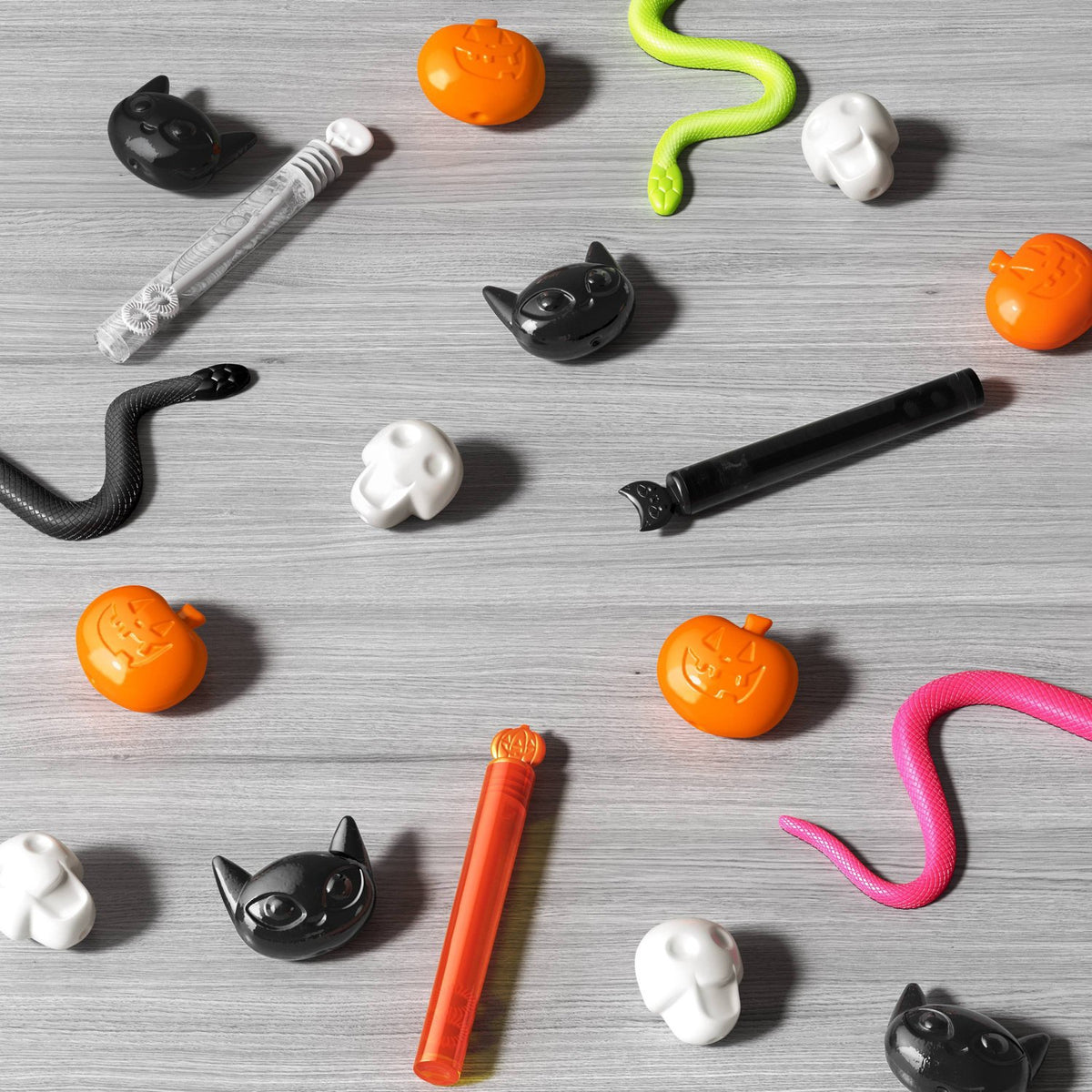 8ct Cat Skull Pumpkin Bubble Sticks Party Favors - image 2