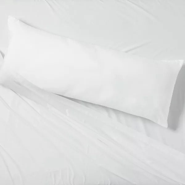 Body Pillow 52 Inch White ā Soft Polyester Fiber Filling, Full Body Support Pillow