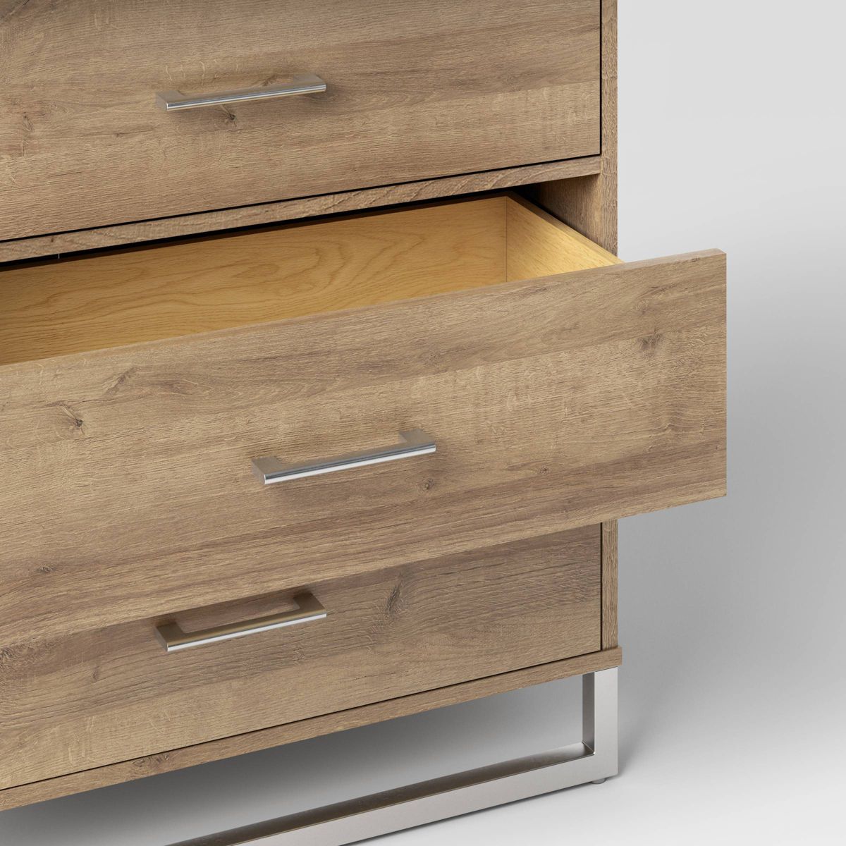 Mixed Material 4 Drawer Dresser Natural Wood - Room Essentials