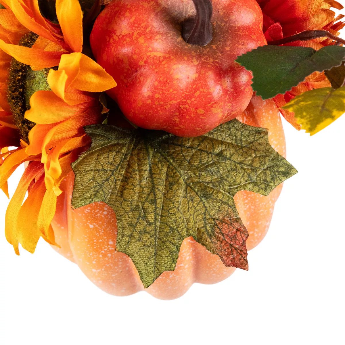 Sunflower and Gourds in Pumpkin Fall Harvest Pumpkin Flower