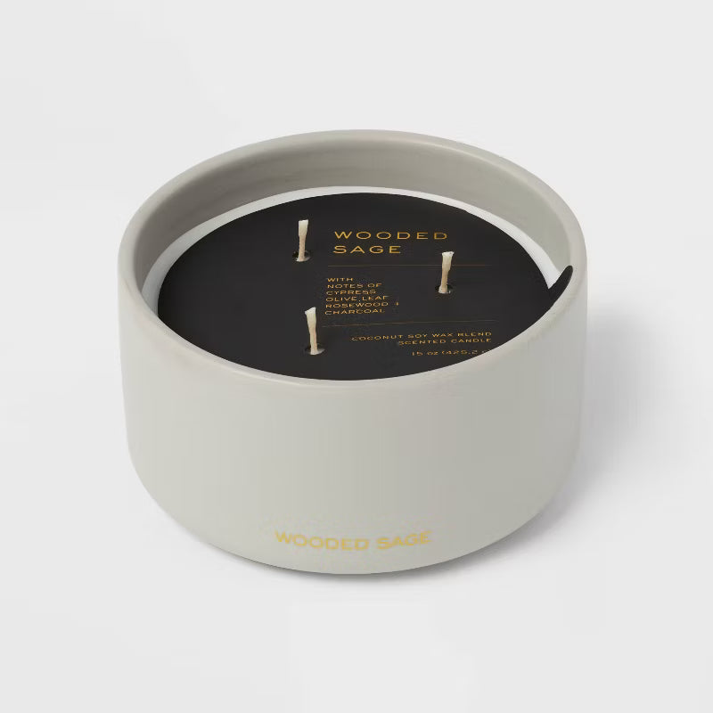 Wooded Sage Black Label Jar Candle