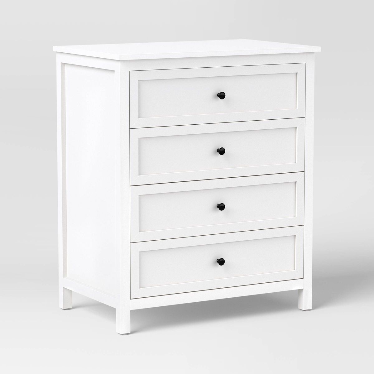 Traditional 4 Drawer Dresser Classic White