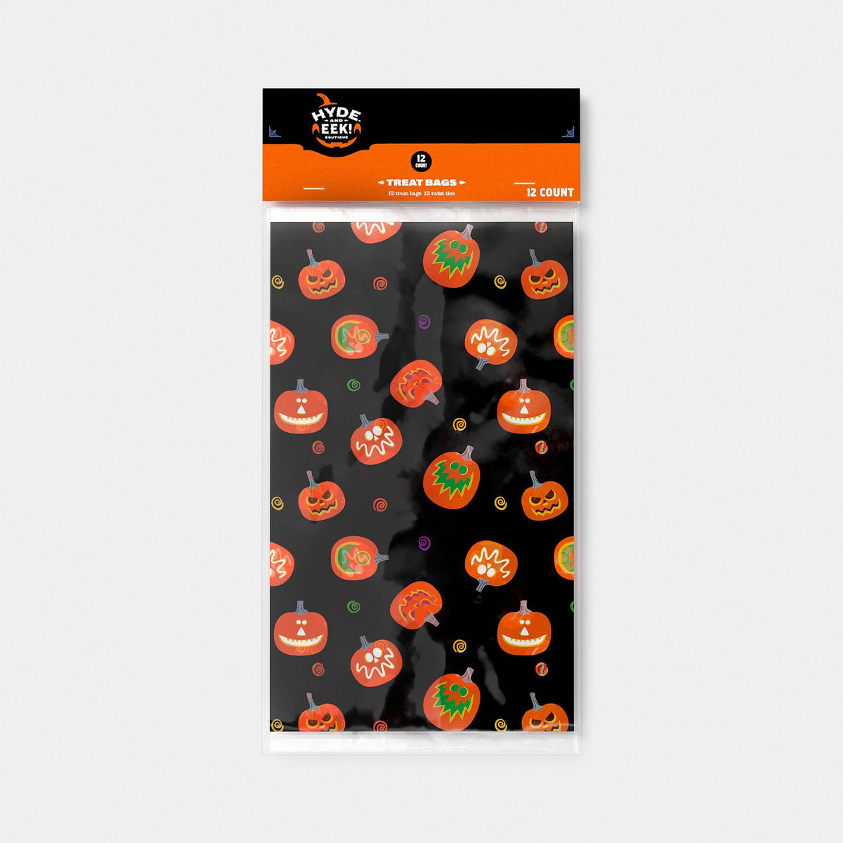 12ct Pumpkins Cello Bag Party Favors - image 1