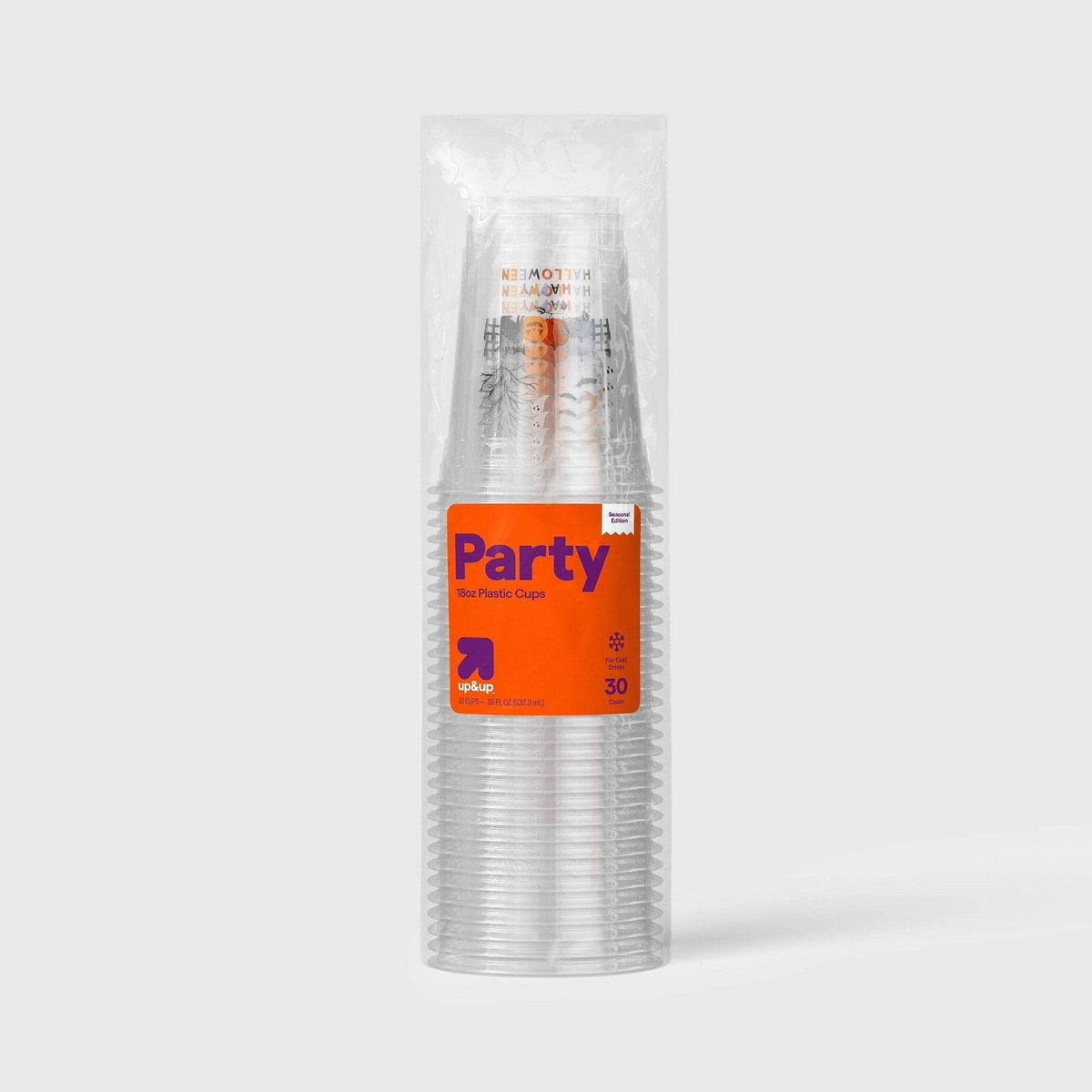 18oz Halloween Disposable Clear Cup - 30ct - image 1