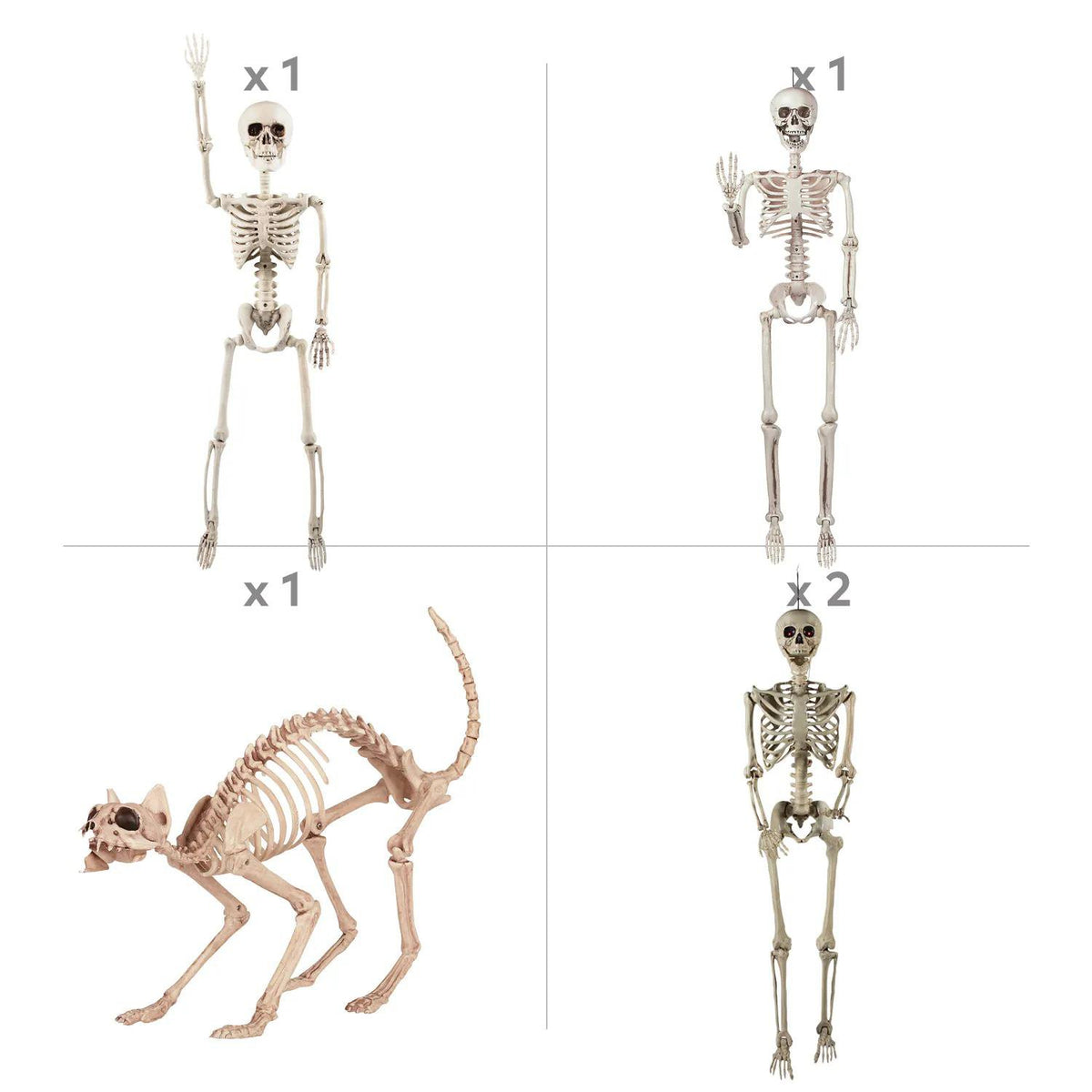 Skeleton Family Picnic with Pet Halloween Decorating Kit - 5 pc - image 2