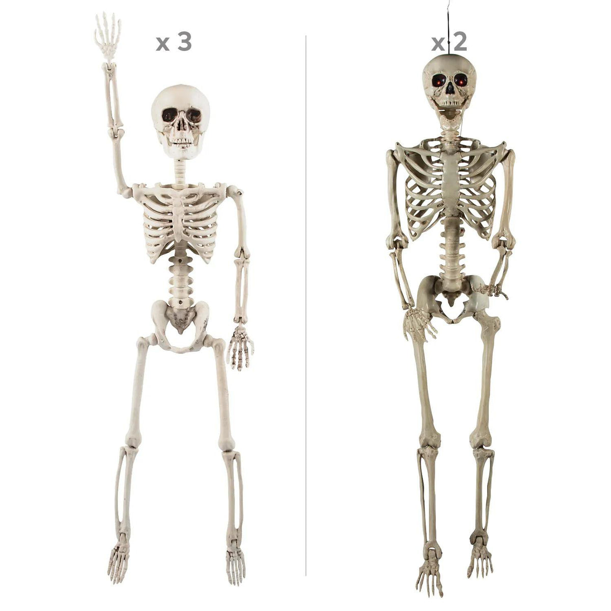 Posable Skeleton Family Halloween Decorating Kit - 5 pc - image 2