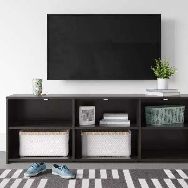 Modern TV Stand with Shelves & Storage