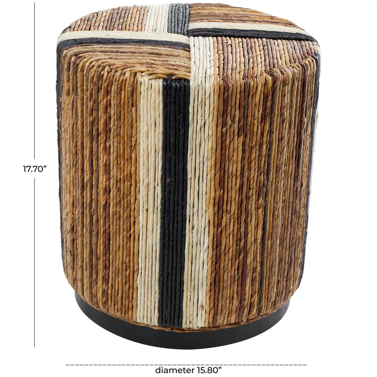 Handmade Linear Wrapped bohemian side table