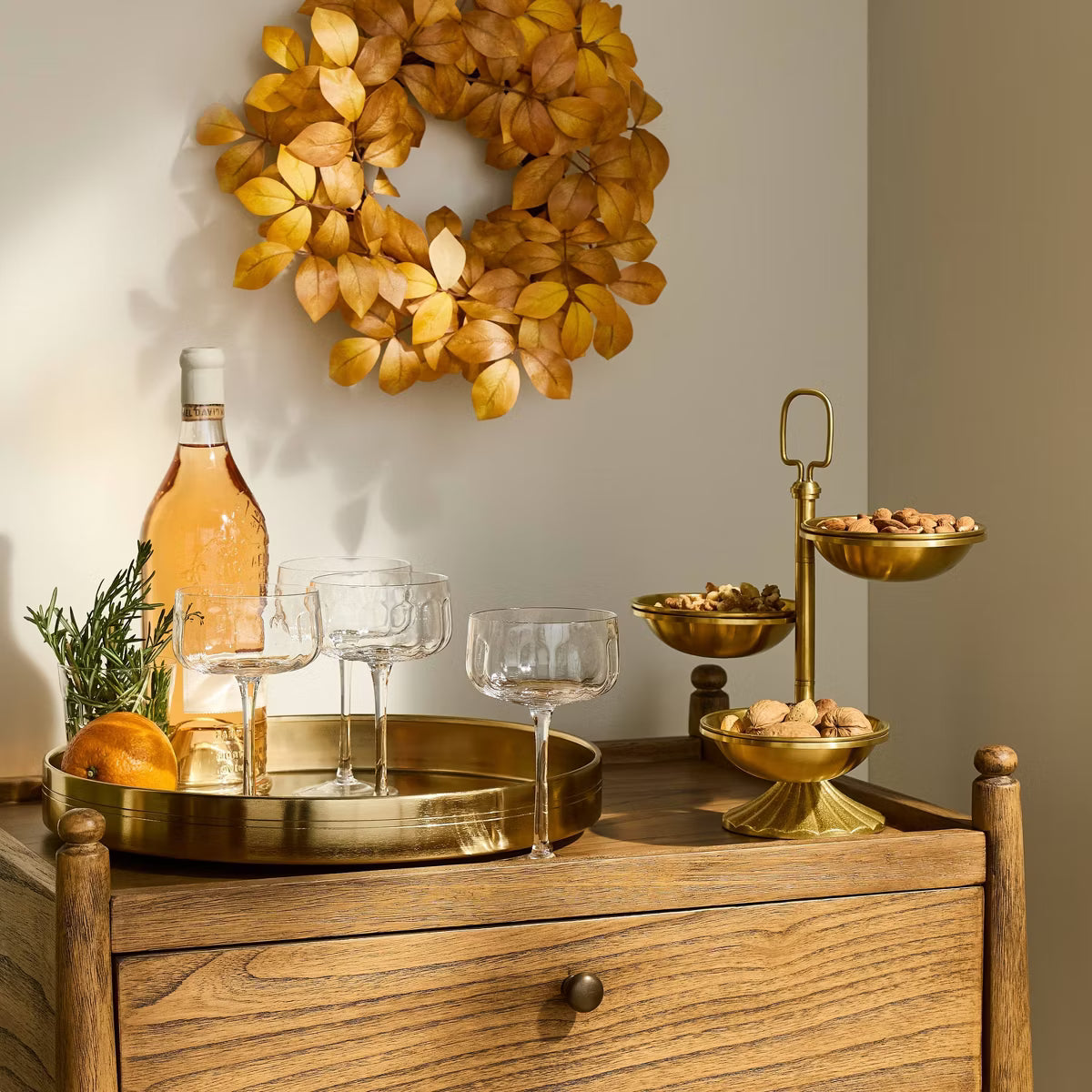 Mini Yellow Aspen Wreath