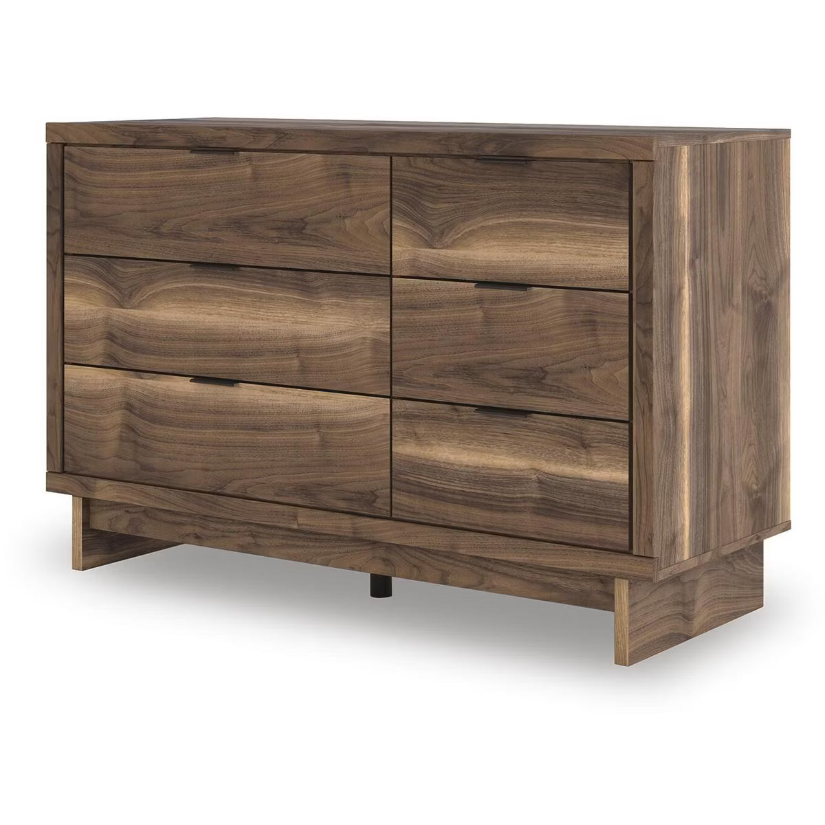 Darcalli Modern 6-Drawer Dresser - Mid-Century Style Storage Chest