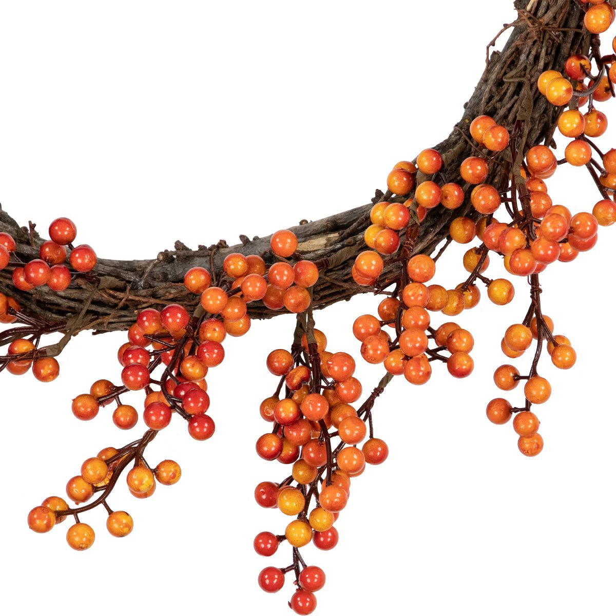 Artificial Berry Fall Harvest Twig Wreath - 18"
