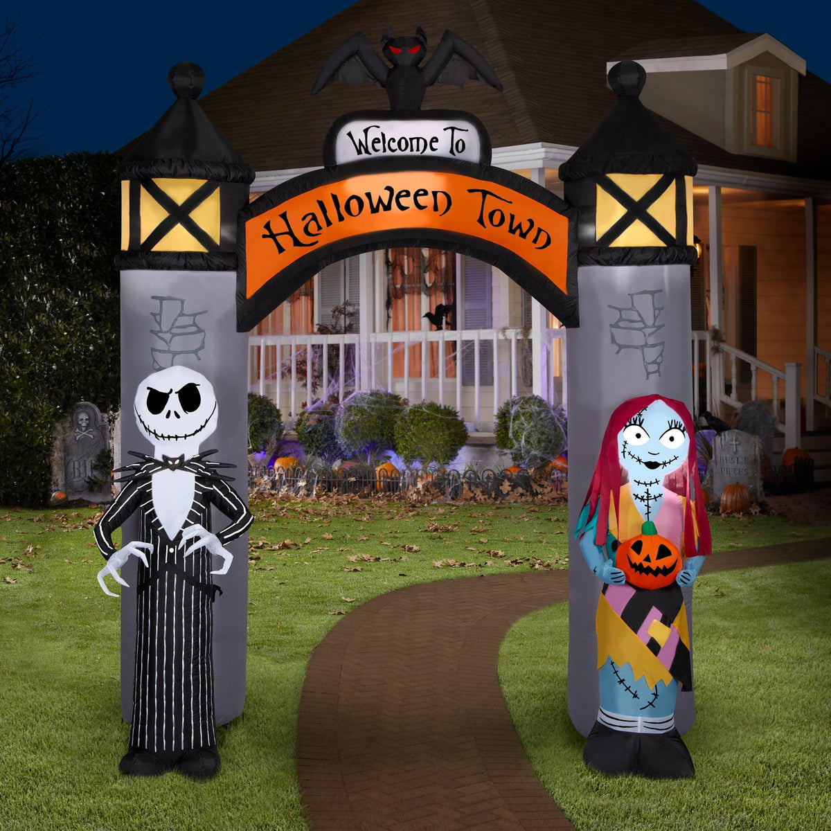 Halloween Town Airblown Inflatable Archway, 8.5 Ft - image 2