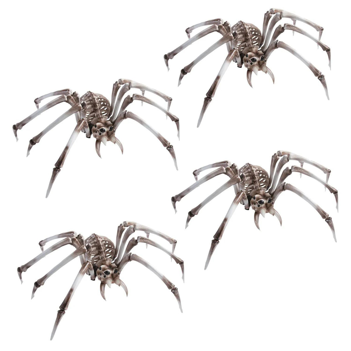 Bulk Giant Spider Skeleton Halloween Decorations - 32 Inch, 4 pc - image 1