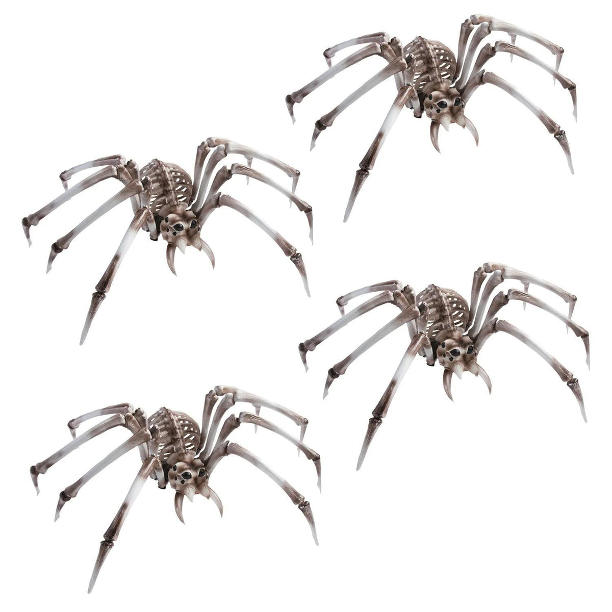 Bulk Giant Spider Skeleton Halloween Decorations - 32 Inch, 4 pc - image 1