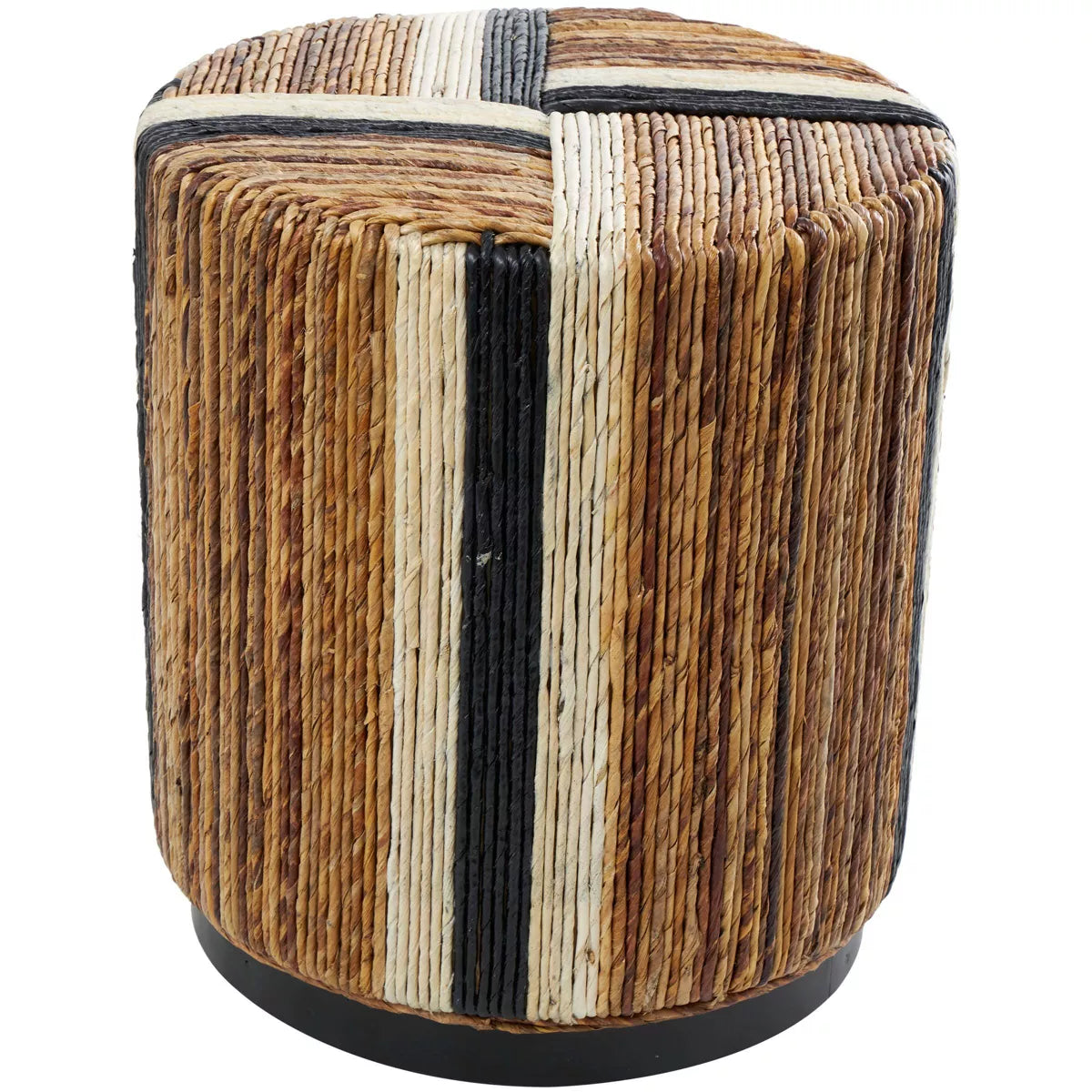 Handmade Linear Wrapped bohemian side table