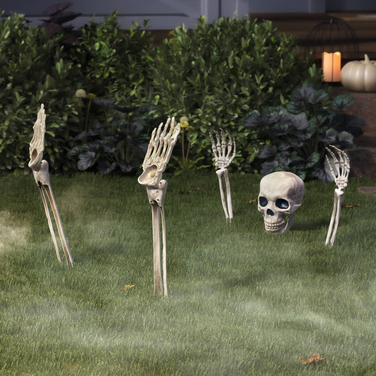 5 Piece Skeleton Groundbreaker Set Halloween Prop - image 2