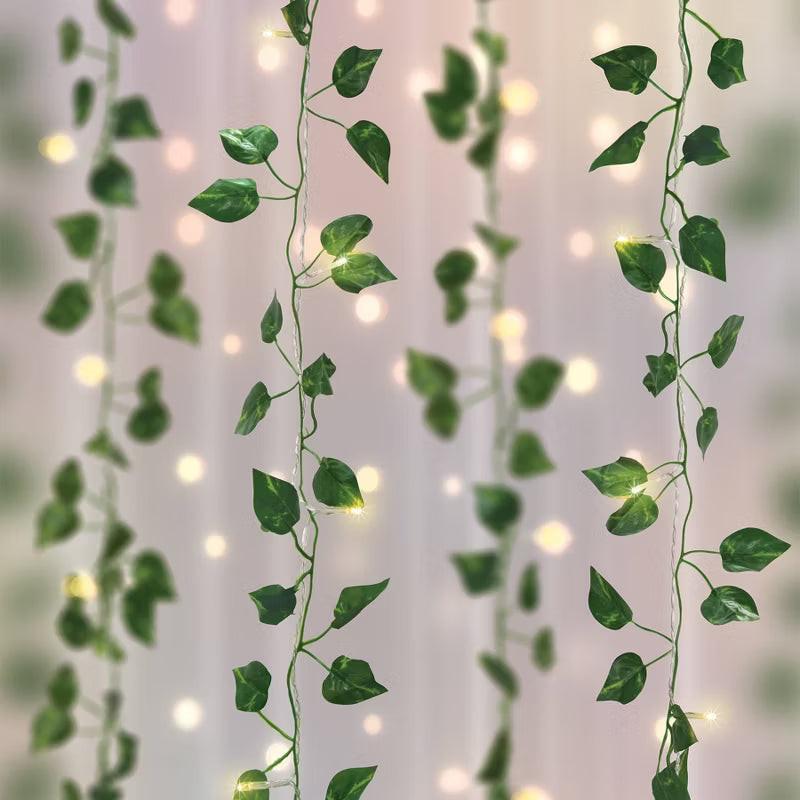5' x 3.5' LED Vine Curtain String Lights Warm White