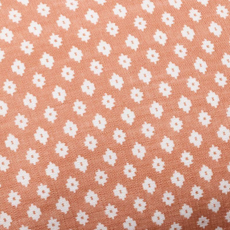 Rust Block Pattern Euro Square Throw Pillow