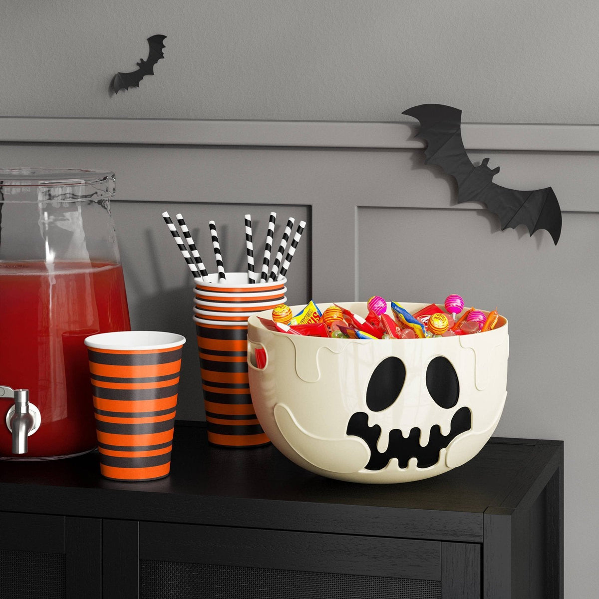 3 Liter Plastic Ghost Candy Serving Bowl - image 2