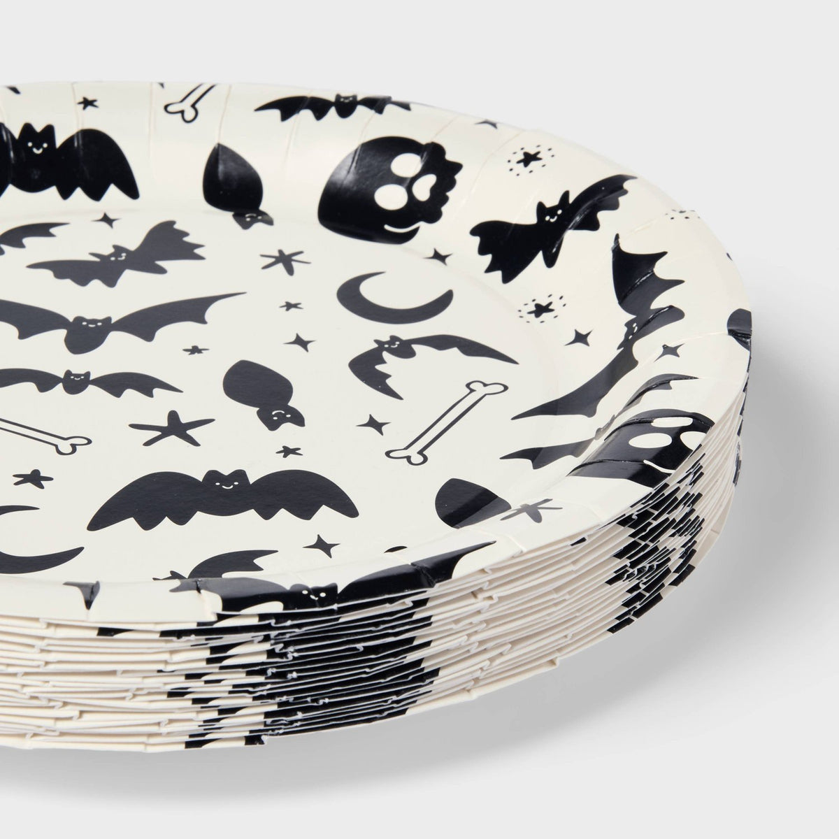20ct Halloween Skull Dinner Paper Plate - image 2