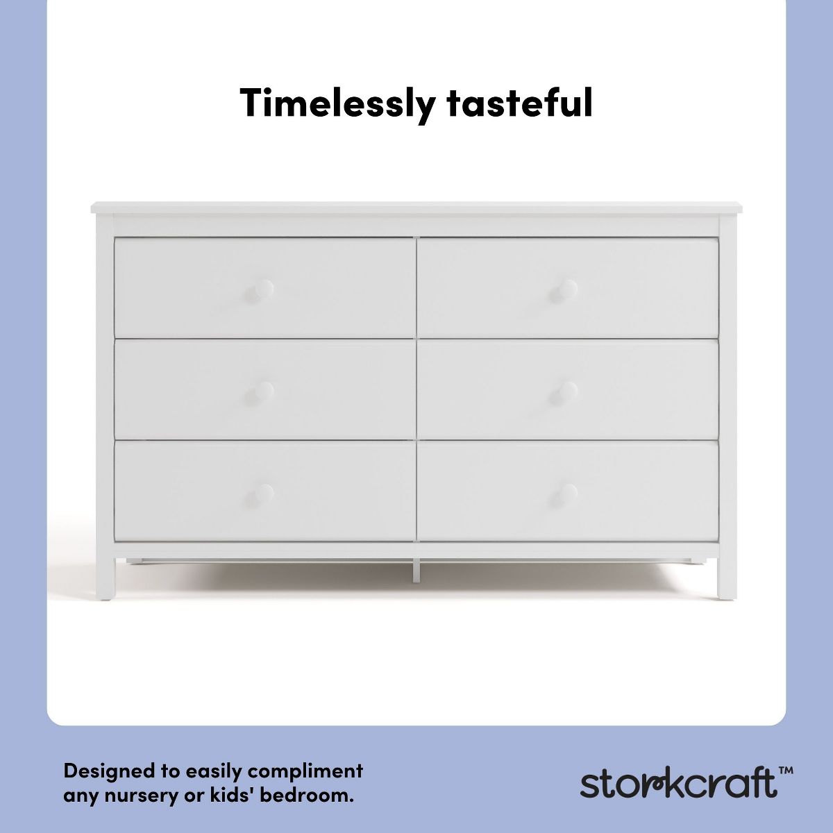 Storkcraft Alpine 6-Drawer Dresser White - Storkcraft