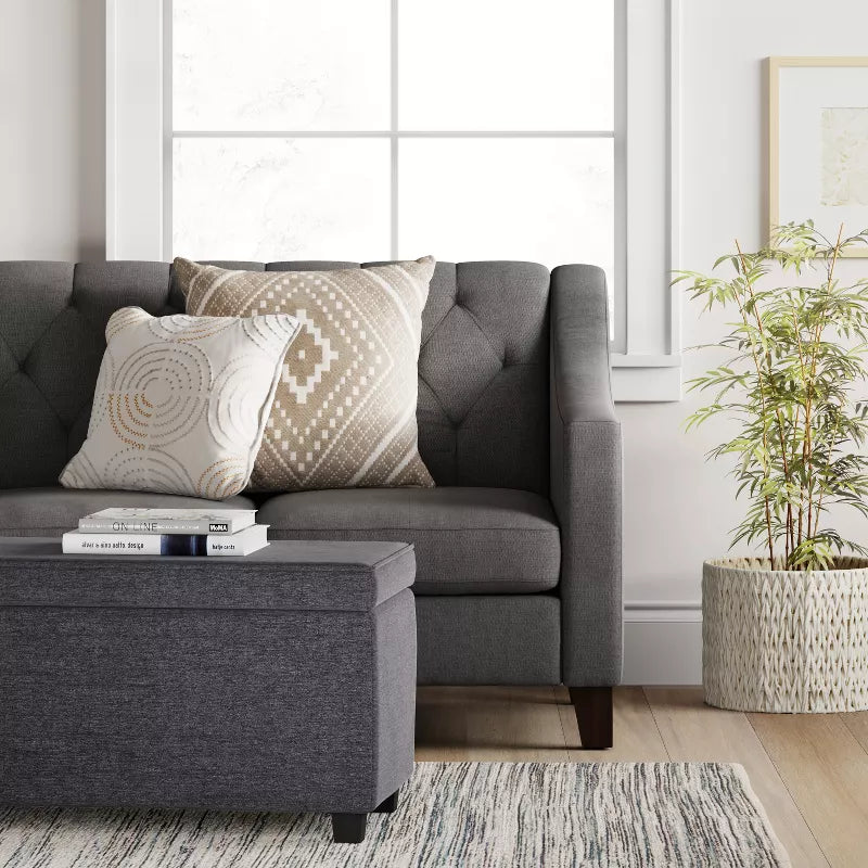 Double Storage Ottoman