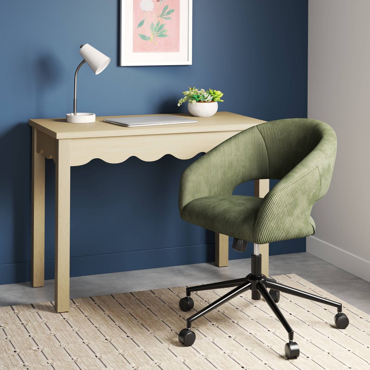 Rolling Swivel Barrel Back Office Chair - Room Essentials™