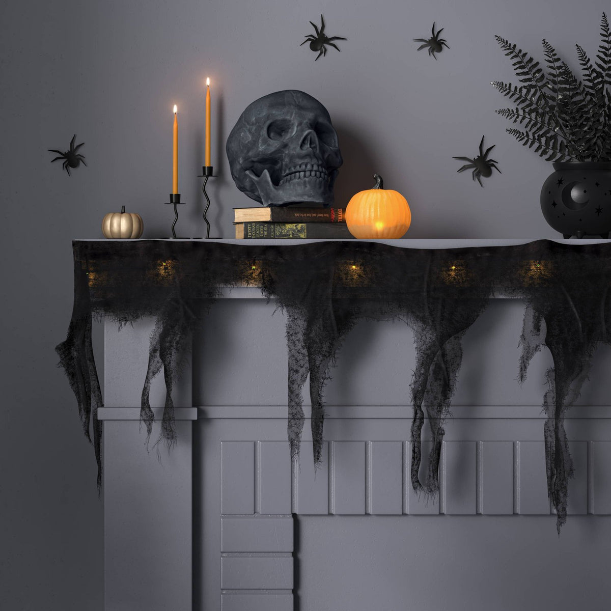 6 Inch Medium Skull Halloween Prop - image 3