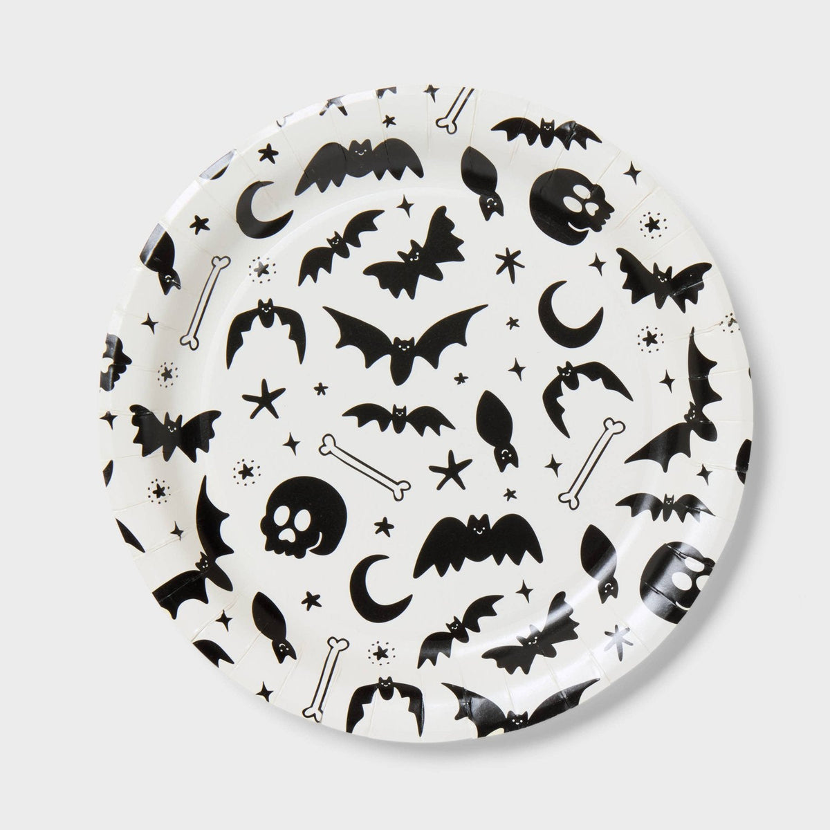 20ct Halloween Skull Dinner Paper Plate - image 1