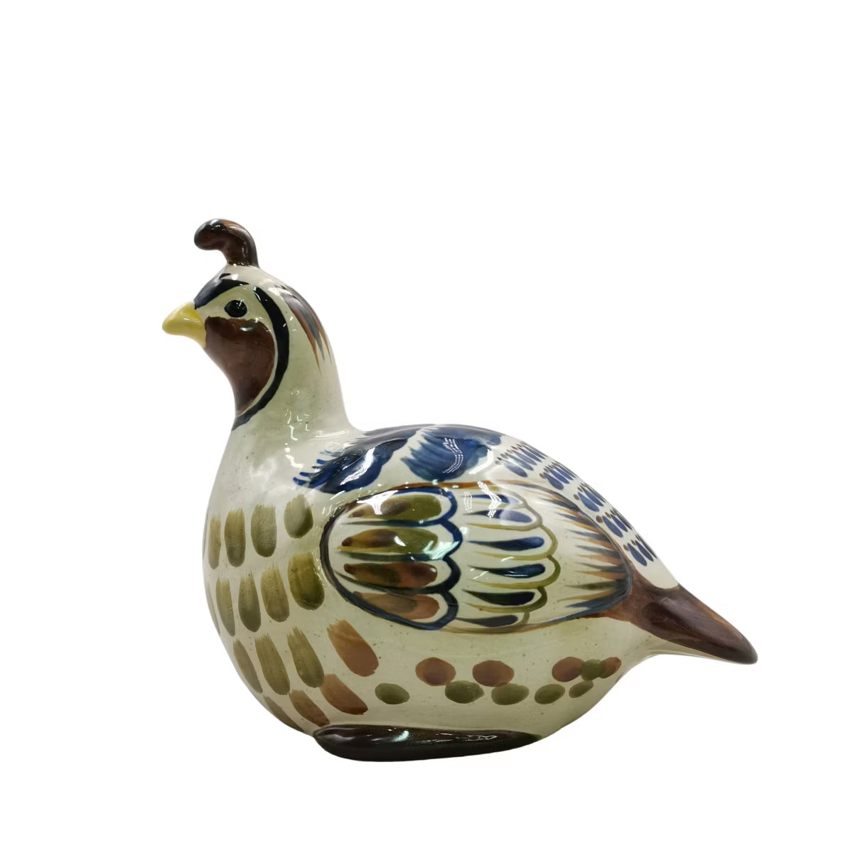 Painted Ceramic Fall Decorative Quail